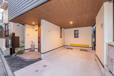 a house with a garage with a ceiling at Stay cozy - Vacation STAY 43532v in Tokyo