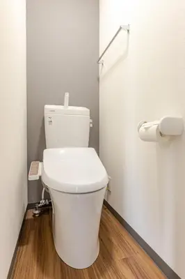 a bathroom with a white toilet in a room at rot\u6771\u4e0a\u91ce3\u4e01\u76ee301 in Tokyo
