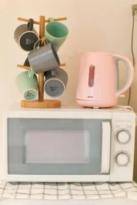 a microwave with a blender on top of it at CD199 8 minutes from Ikebukuro in Tokyo