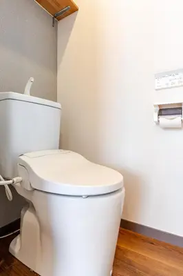 a bathroom with a white toilet in a room at rot\u6771\u4e0a\u91ce3\u4e01\u76ee401 in Tokyo