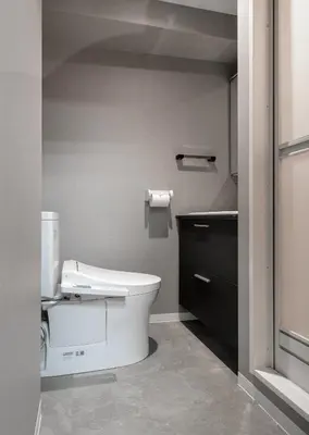 a bathroom with a toilet and a sink at ginza401 in Tokyo
