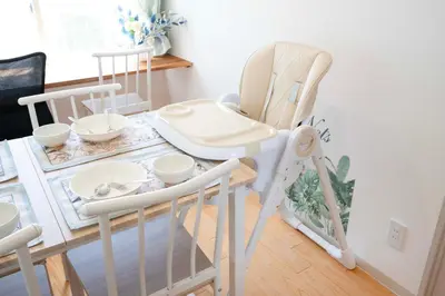a high chair sitting on top of a table at 100sqm,Shinjuku 5min, Shibuya 12min,4F No Elevetor in Tokyo