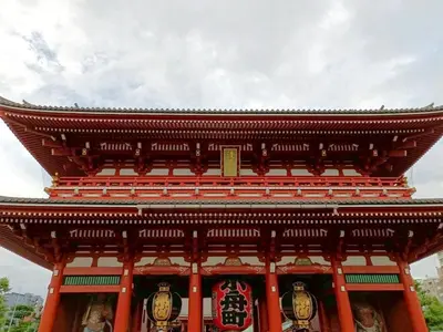 a pagoda with a roof on top of it at CS Asakusa Building 2nd floor - Vacation STAY 95354v in Tokyo
