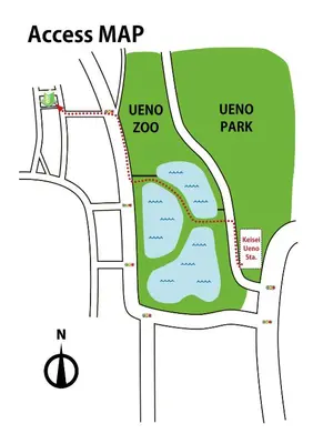 a map of the access map at SakuraFlat in Tokyo