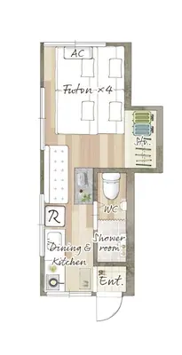 a drawing of a floor plan of a house at tkm\u5317\u5c0f\u5ca91\u4e01\u76ee103 in Tokyo