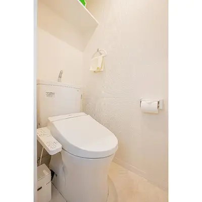 a bathroom with a white toilet in a room at Mi-HOTEL UENO IRIYA in Tokyo