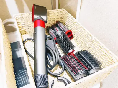 a basket with many different types of hair brushes at \u9326\u7cf8\u753a-502 in Tokyo
