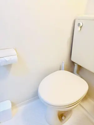 a bathroom with a white toilet in a room at SkyTree-402 in Tokyo