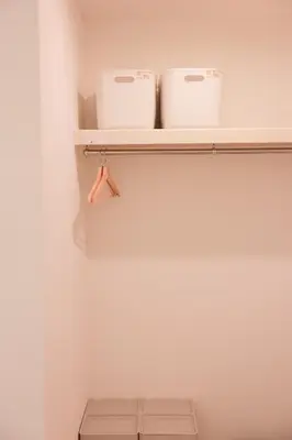 two rolls of toilet paper on a shelf in a bathroom at Room #301 - Cozy Stay Higashi Ikebukuro in Tokyo