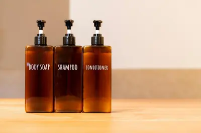 two brown bottles sitting on top of a table at Yadori\u795e\u697d\u5742 in Tokyo