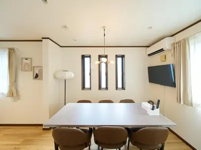 a conference room with a table and chairs at The Prime TOKYO SKYTREE in Tokyo