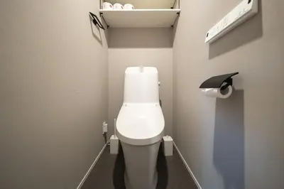 a bathroom with a white toilet in a room at Starry Stay Suite Improve Nishimagome in Tokyo