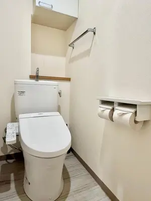 a bathroom with a white toilet in a room at Tokyo Stay Itabashi #102 in Tokyo