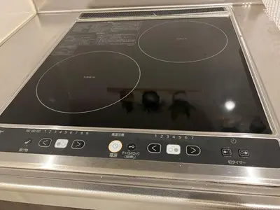a screen of an oven with two insects on it at Park side tango in Tokyo