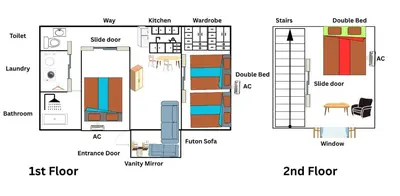 a schematic diagram of a house at Garden House in Tokyo