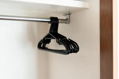 a black door handle on a bathroom door at Kabukicho Queen Bed Hotel in Tokyo