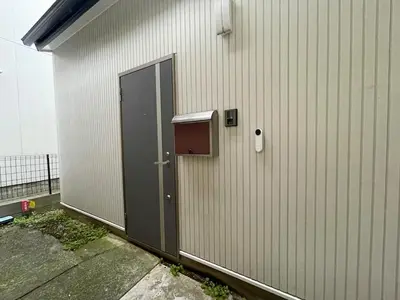 a door to the side of a building at Central Tokyo,Skytree 2min by train,Akihabara 6min,Asakusa 10min,Shinjuku 22min direct access for each in Tokyo