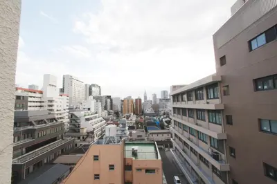a view of a city with tall buildings at New\u5927\u4e45\u4fdd 2 bedroom tatami room in Tokyo
