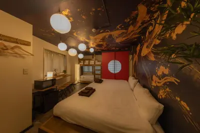 a bedroom with a large bed in a room at Luum Stay Shibuya 2 in Tokyo