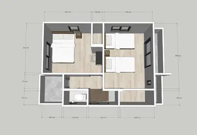 a floor plan of a house at Mi-Villa SHIBUYA HONMACHI in Tokyo