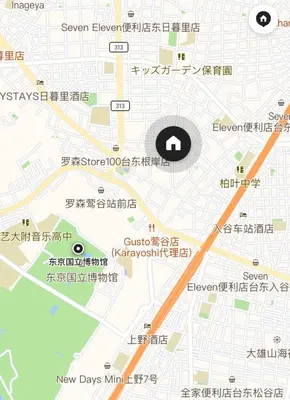 a map of the city ofuyagi at \u6e21\u8fb9\u30d3\u30eb103 in Tokyo