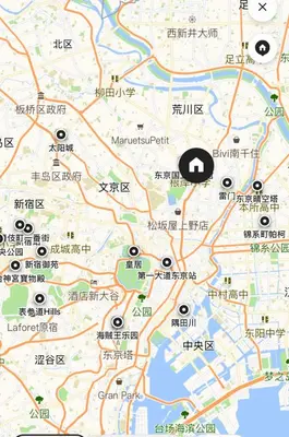 a close up of a map at \u6e21\u8fb9\u30d3\u30eb103 in Tokyo