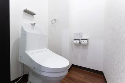 a bathroom with a white toilet in a room at Tabist HOTEL UENO 39 in Tokyo