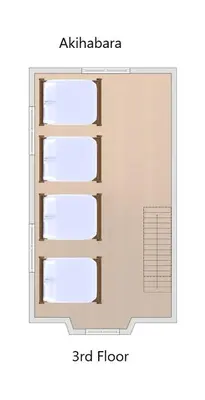 a floor plan of a room with a shelf at \u79cb\u8449\u539f in Tokyo