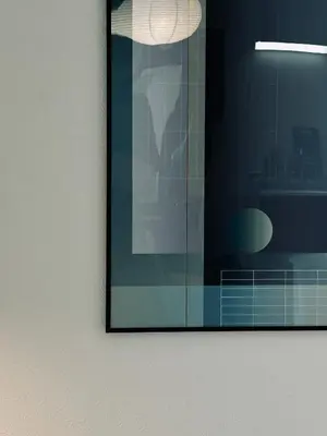 a picture on a wall with a picture on it at \u30c8\u30e9\u30a4\u30a2\u30f3\u30b0\u30eb\u82e5\u5bae201 trianglewakamiya in Tokyo