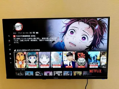 a picture of a tv screen with anime characters at New \u6b4c\u821e\u4f0e\u753a222 \u6771\u65b0\u5bbf\u99c5\u5f92\u6b699\u5206 \u4f0a\u52e2\u4e39\u65b0\u5bbf\u5f92\u6b69 8\u5206 \u65b0\u5bbf\u5fa1\u82d1\u5f92\u6b6914\u5206 in Tokyo