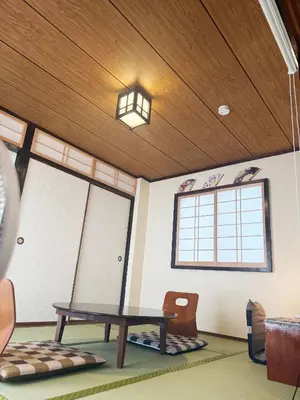 a room with a ping pong table and a window at Authentic Tatami Quiet Night Ebisu in Tokyo