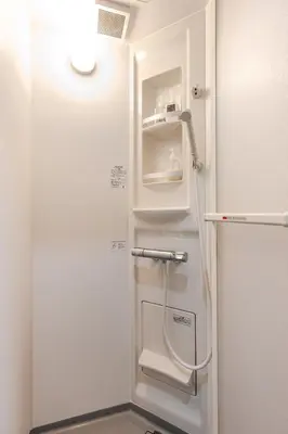 a small white refrigerator with its door open at Ymn\u5c0f\u83c52\u4e01\u76ee in Tokyo