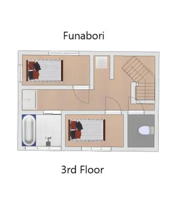 a floor plan of a floor at Funabori in Tokyo
