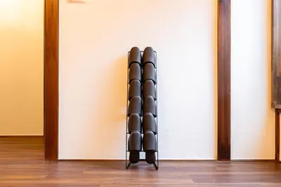 a group of baseball bats leaning against a wall at \u548c\u6c23\u4f1a\u3005\u5357\u9577\u5d0e Wakiaiai Minaminagasaki in Tokyo