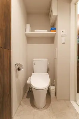 a bathroom with a toilet in a small room at LANG HOTEL Kameido - Vacation STAY 79080v in Tokyo