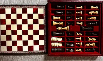 a red box with chess pieces on a chessboard at Adachi-ku - House - Vacation STAY 19179 in Tokyo