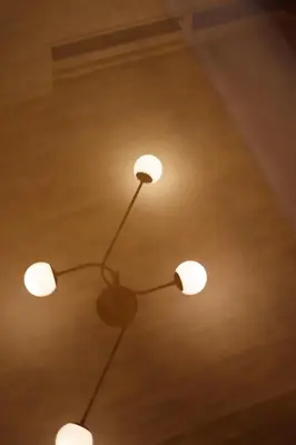a ceiling light with a bunch of lights on it at Nakano-ku - House - Vacation STAY 19255 in Tokyo