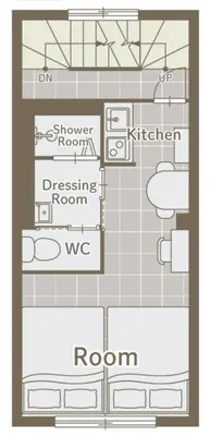 a floor plan of a building at Kodenmacho Building Room 201 - Vacation STAY 38318v in Tokyo