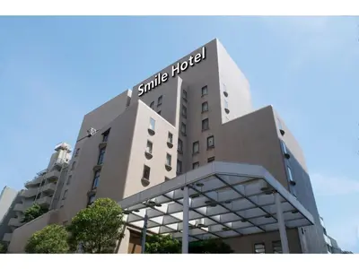 a building with a sign on the top of it at Smile Hotel Tokyo Nishikasai - Vacation STAY 67954v in Tokyo