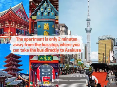 a city with a sign that says the apartment is only minutes away from at \u4ea4\u901a\u4fbf\u5229 \u6c60\u888b\u5468\u8fba \u685c\u306e\u901a1-3\u4eba\u6c60\u888b4\u5206 \u65b0\u5bbf10\u5206 \u6e0b\u8c3714\u5206 \u76f4\u901a in Tokyo