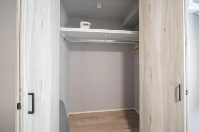 a room with a closet with a door open at Improve Nishi Magome - Vacation STAY 19513 in Tokyo