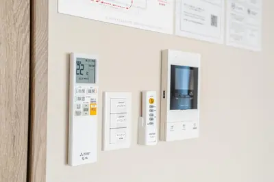 a close up of a door with a control panel at Improve Nishi Magome - Vacation STAY 19541 in Tokyo