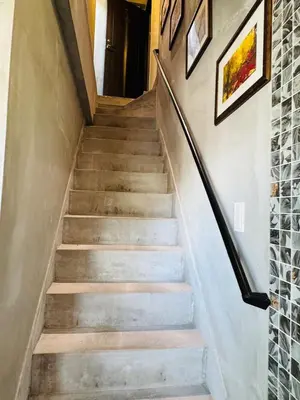 a set of stairs in a house at AhaiHotel in Wada
