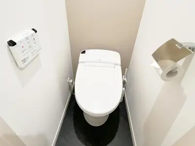 a bathroom with a white toilet in a stall at AAo HalfSea in Tokyo