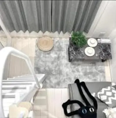 a drawing of a kitchen with a sink and a table at Shinjuku sumika5 in Tokyo