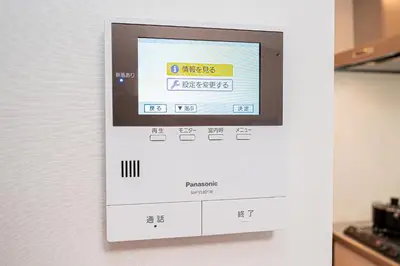 a thermographic machine on a wall in a kitchen at Sheath Okachimachi Apartment Hotel in Tokyo