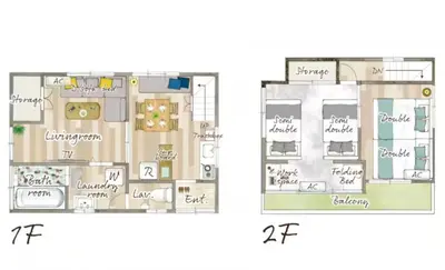 a floor plan of a condo at sgc\u6771\u7acb\u77f32\u4e01\u76ee in Tokyo