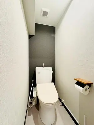 a bathroom with a white toilet in a room at #601 Tokyo Ryogoku Hokusai Katsushika in Tokyo