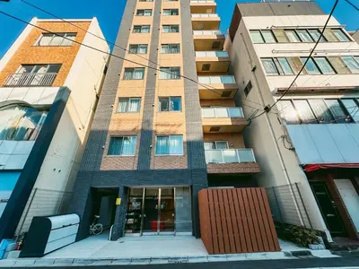 a tallartment building with a door in front of it at B-C APARTMENT Asakusa Hanazono Dori - Vacation STAY 92836v in Tokyo