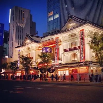 a building on a city street at night at Wonderful stay TOKYO KURAMAE in Tokyo
